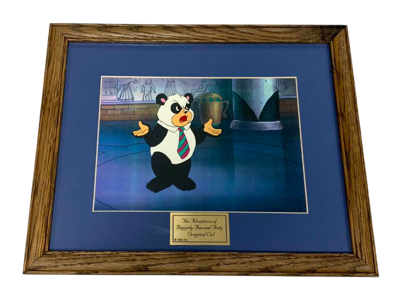 Photo 1 of VINTAGE COLLECTOR CELL WITH COA FROM THE ADVENTURES OF RAGGEDY ANN AND ANDY “SACRED CAT ADVENTURE” MATTED AND FRAMED 16” X 13”
