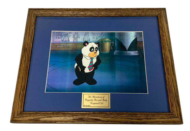 Photo 1 of VINTAGE COLLECTOR CELL WITH COA FROM THE ADVENTURES OF RAGGEDY ANN AND ANDY “SACRED CAT ADVENTURE” MATTED AND FRAMED 16” X 13”