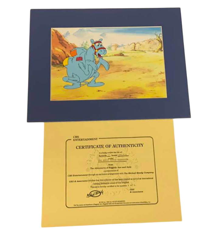 Photo 1 of VINTAGE COLLECTOR CELL WITH COA FROM THE ADVENTURES OF RAGGEDY ANN AND ANDY “THE MAGIC WINGS ADVENTURE” 14” X 11”
