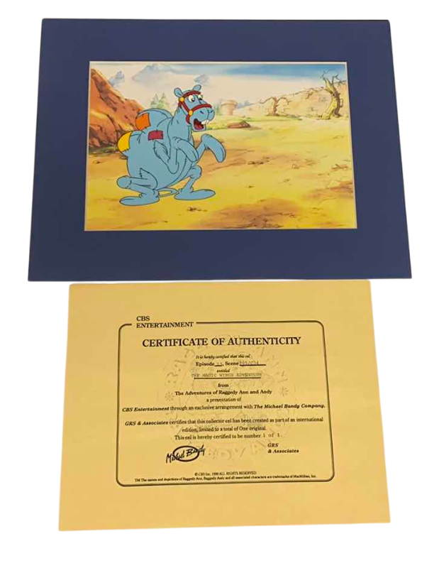 Photo 1 of VINTAGE COLLECTOR CELL WITH COA FROM THE ADVENTURES OF RAGGEDY ANN AND ANDY “THE MAGIC WINGS ADVENTURE” 14” X 11”