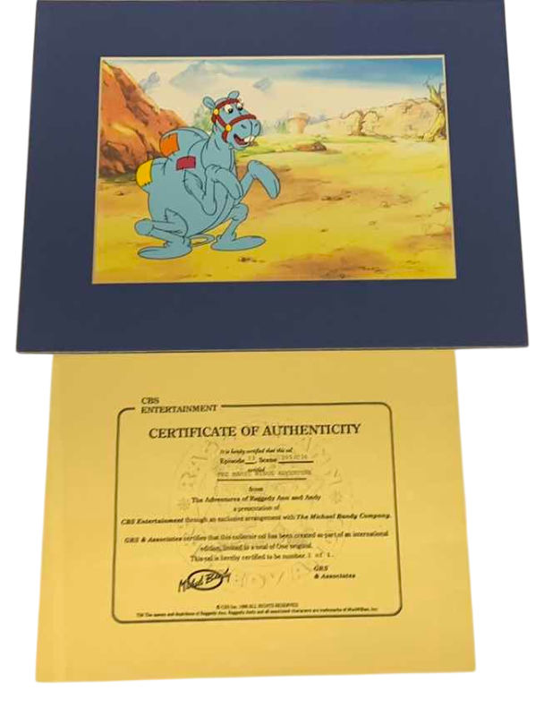Photo 1 of VINTAGE COLLECTOR CELL WITH COA FROM THE ADVENTURES OF RAGGEDY ANN AND ANDY “THE MAGIC WINGS ADVENTURE” 14” X 11”