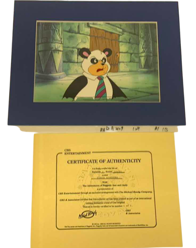 Photo 1 of VINTAGE COLLECTOR CELL WITH COA FROM THE ADVENTURES OF RAGGEDY ANN AND ANDY “PIRATE ADVENTURE” 14” X 11”