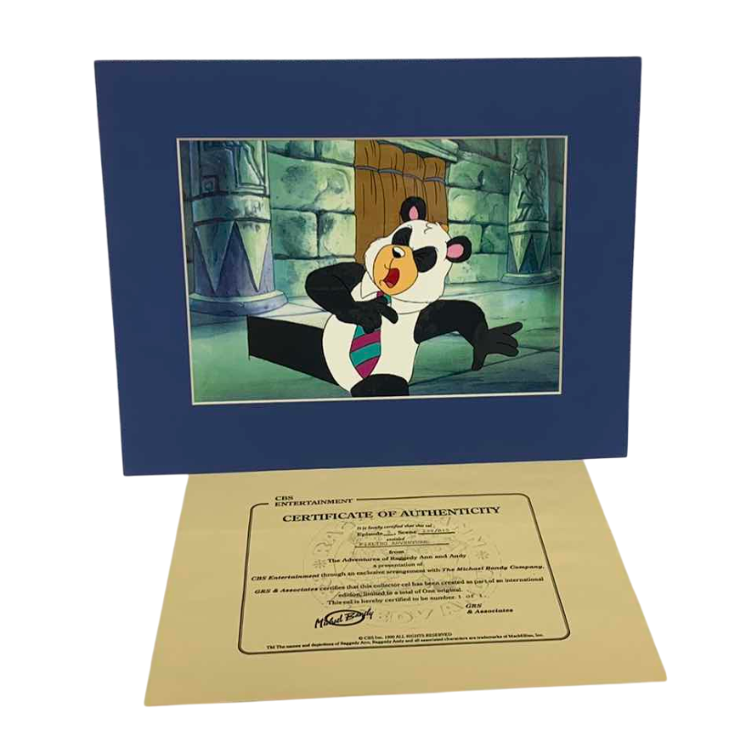 Photo 1 of VINTAGE COLLECTOR CELL WITH COA FROM THE ADVENTURES OF RAGGEDY ANN AND ANDY “PIXLING ADVENTURE” 14” X 11”