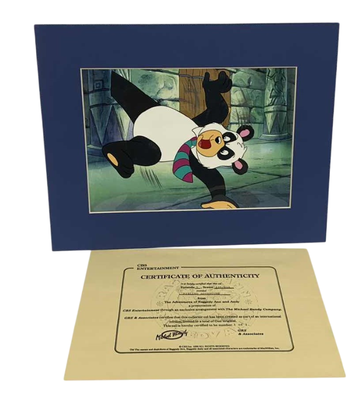 Photo 1 of VINTAGE COLLECTOR CELL WITH COA FROM THE ADVENTURES OF RAGGEDY ANN AND ANDY “PIXLING ADVENTURE” 14” X 11”