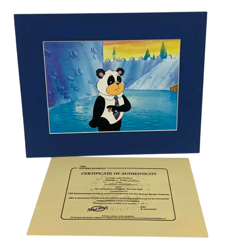 Photo 1 of VINTAGE COLLECTOR CELL WITH COA FROM THE ADVENTURES OF RAGGEDY ANN AND ANDY “PIRATE ADVENTURE“ 14” X 11”