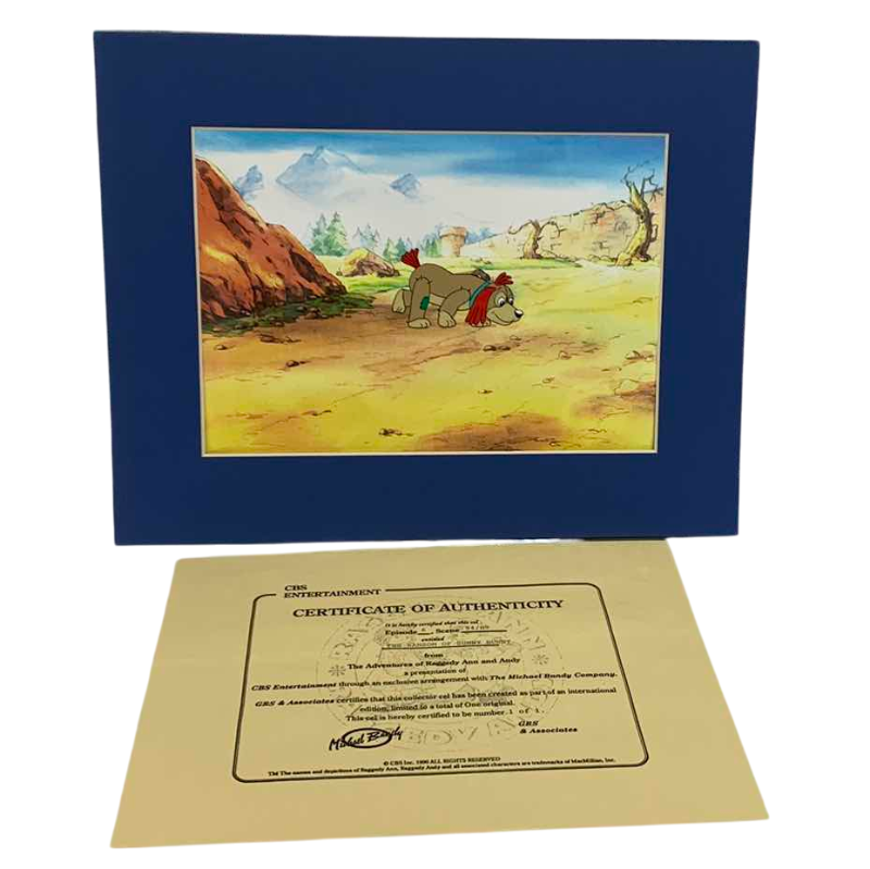 Photo 1 of VINTAGE COLLECTOR CELL WITH COA FROM THE ADVENTURES OF RAGGEDY ANN AND ANDY “THE RANSOM OF SUNNY BUNNY“ 14” X 11”