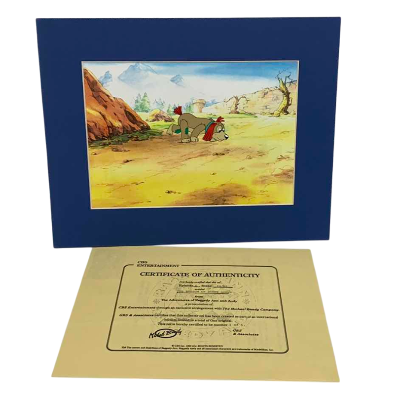 Photo 1 of VINTAGE COLLECTOR CELL WITH COA FROM THE ADVENTURES OF RAGGEDY ANN AND ANDY “THE RANSOM OF SUNNY BUNNY“ 14” X 11”