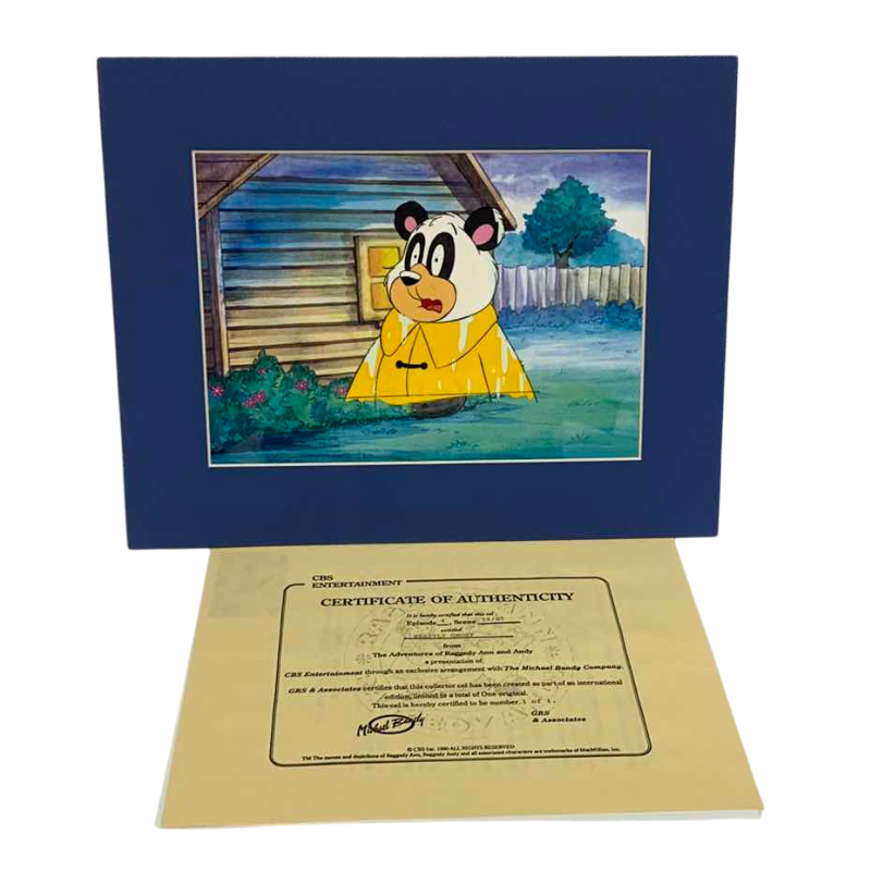 Photo 1 of VINTAGE COLLECTOR CELL WITH COA FROM THE ADVENTURES OF RAGGEDY ANN AND ANDY “BEASTLY GHOST” 14” X 11”