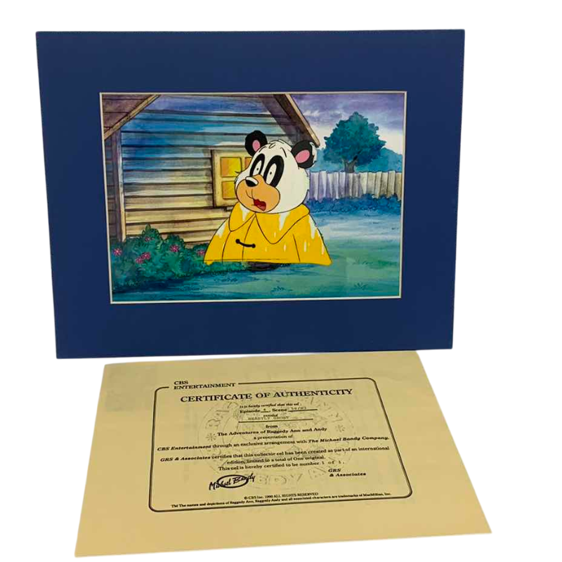 Photo 1 of VINTAGE COLLECTOR CELL WITH COA FROM THE ADVENTURES OF RAGGEDY ANN AND ANDY “BEASTLY GHOST“ 14” X 11”