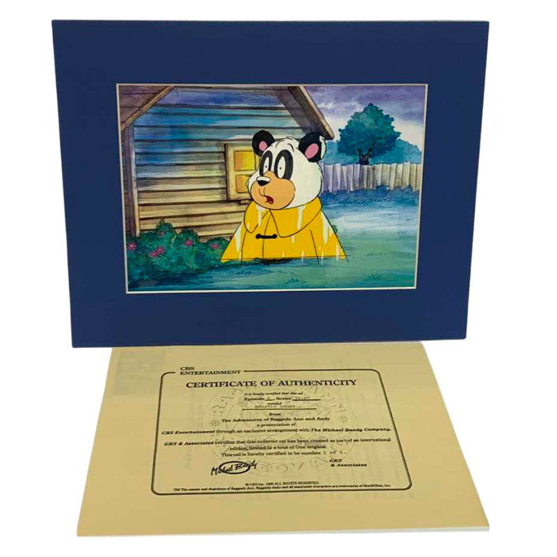 Photo 1 of VINTAGE COLLECTOR CELL WITH COA FROM THE ADVENTURES OF RAGGEDY ANN AND ANDY “BEASTLY GHOST“ 14” X 11”