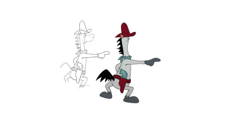 Photo 1 of VINTAGE HANNA BARBERA QUICK DRAW MCGRAW CARTOON CEL