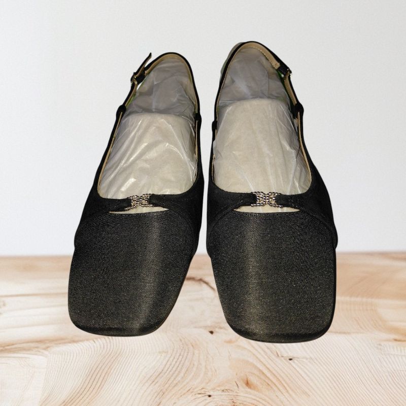 Photo 1 of SIZE 8.5-WOMENS-"SAM EDELMAN" TARRA 2 PUMP HEELS, BLACK SUEDE SHOES.