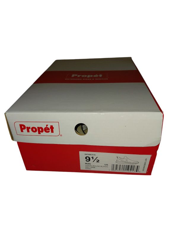 Photo 1 of SIZE 9.5-"PROPET" TRAVELBOUND SLIP ON WOMENS BEIGE SNEAKERS SHOES.