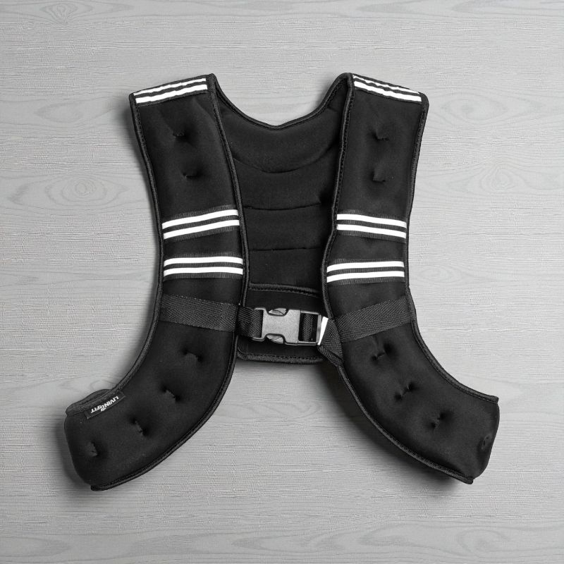 Photo 1 of LIVING FIT 12 LBS BLACK WEIGHTED VEST