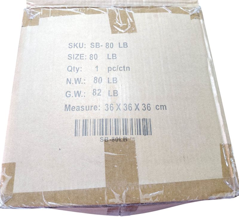 Photo 1 of NEW IN BOX 90 LB BLACK WORKOUT SLAM BALL FROM LIVING FIT