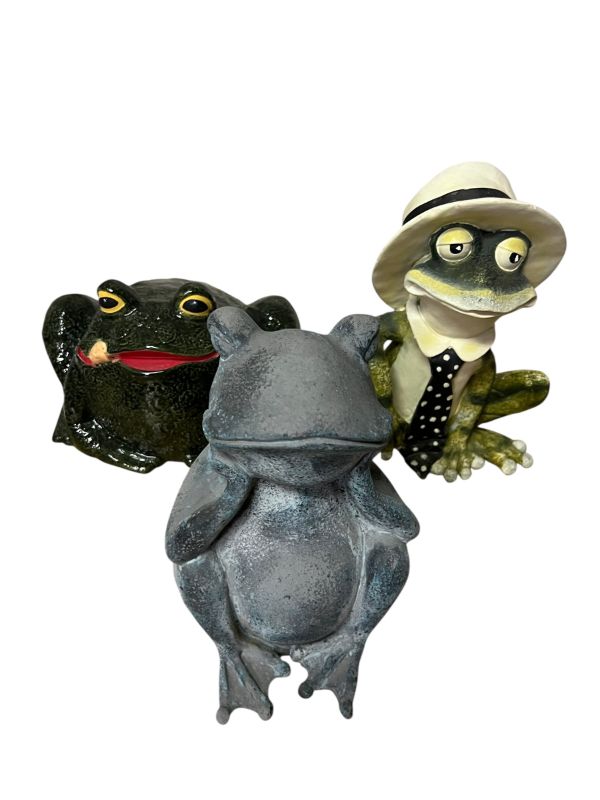 Photo 1 of 3 CERAMIC FROGS
