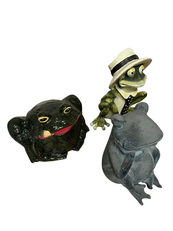 Photo 1 of 3 CERAMIC FROGS