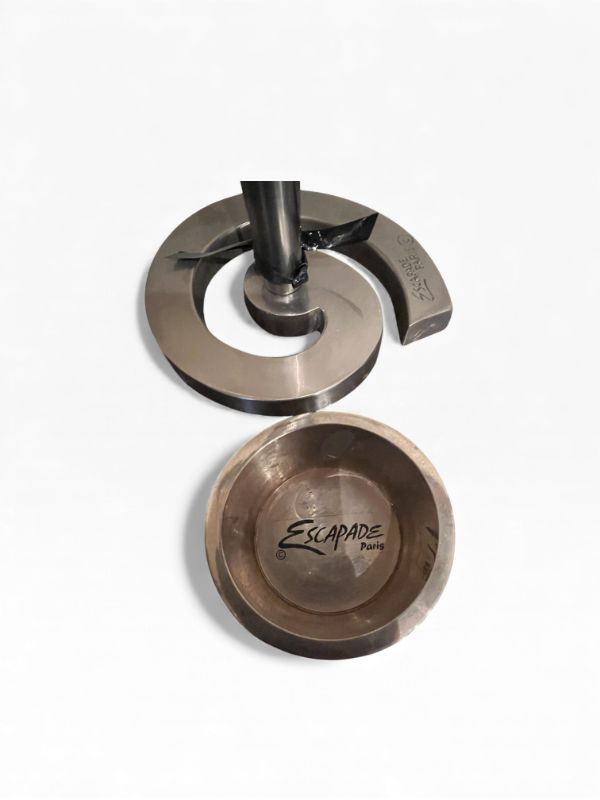 Photo 1 of 2 ESCAPE PARIS METAL VASES WITH PLASTIC FLOWERS