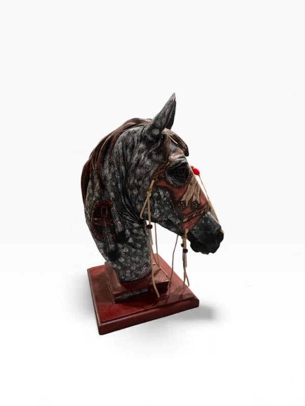 Photo 1 of HORSE HEAD DECORATIVE STATUE 10” TALL