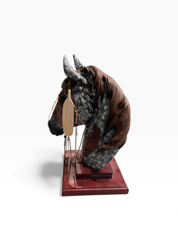 Photo 1 of HORSE HEAD DECORATIVE STATUE 10” TALL