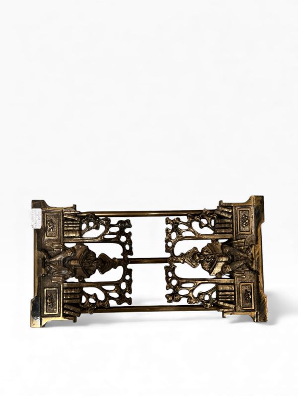 Photo 1 of ADJUSTABLE BRASS BOOKSHELF ADJUSTS UP TO 21.75”