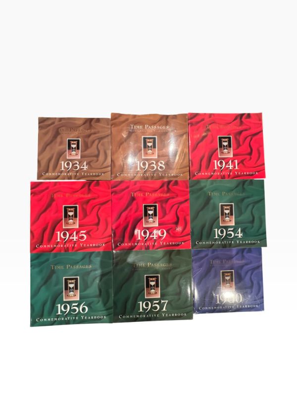 Photo 1 of 9 TIME PASSAGES COMMEMORATIVE YEARBOOKS FROM DIFFERENT YEARS BETWEEN 1934-1960