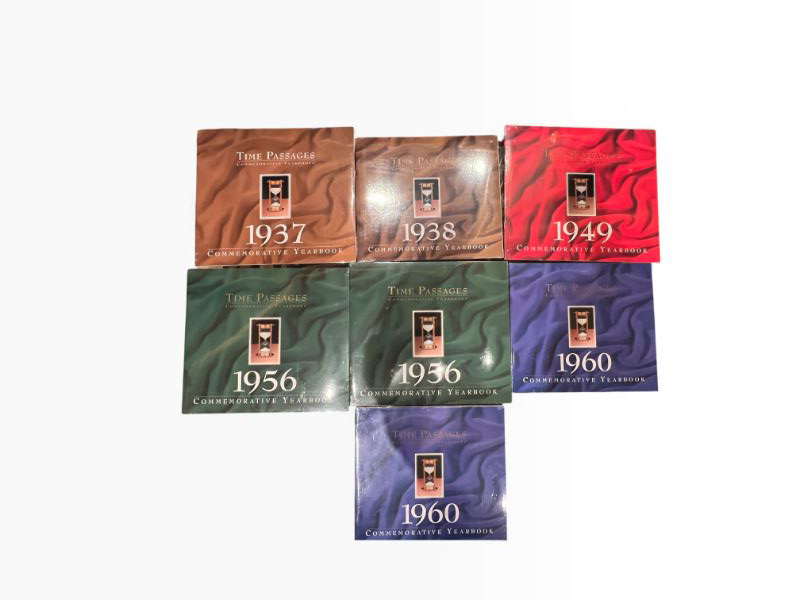 Photo 1 of 7 TIME PASSAGES COMMEMORATIVE YEARBOOKS FROM DIFFERENT YEARS BETWEEN 1934-1960