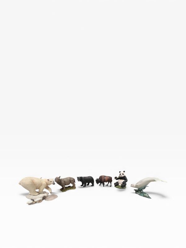 Photo 1 of 6 ANIMAL FIGURINES 3”H X 4”W