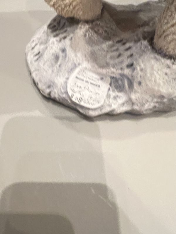 Photo 1 of CREART RESIN POLAR BEAR ON ROCKS ARTWORK 808/2500 14”H X 14”W