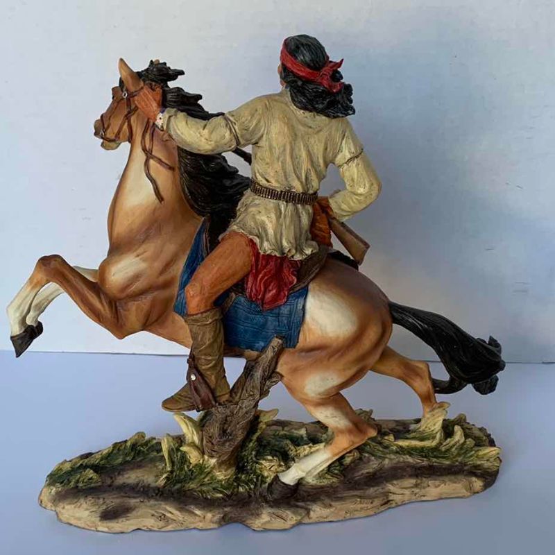 Photo 1 of AMERICAN INDIAN RESIN FIGURE BY THE SUMMIT COLLECTION 12” X 11.5”