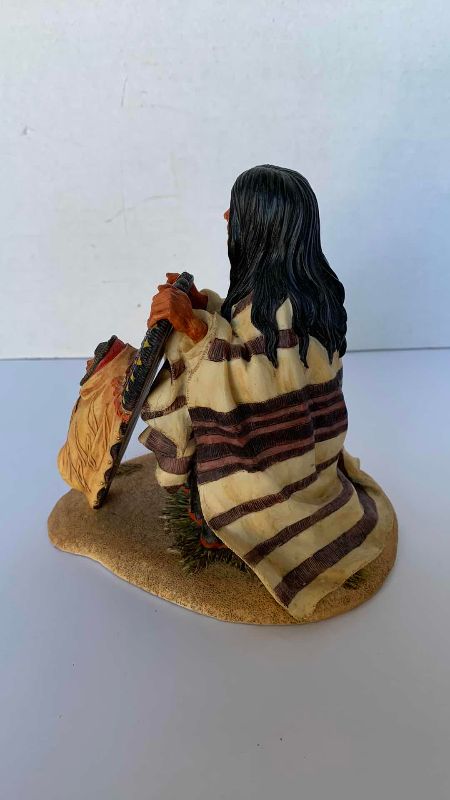 Photo 1 of AMERICAN INDIAN RESIN FIGURE BY THE SUMMIT COLLECTION 6.5” X 6.5”