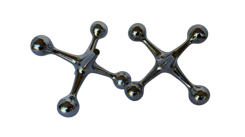 Photo 1 of 2 CHROME JAX PAPER WEIGHTS 7”