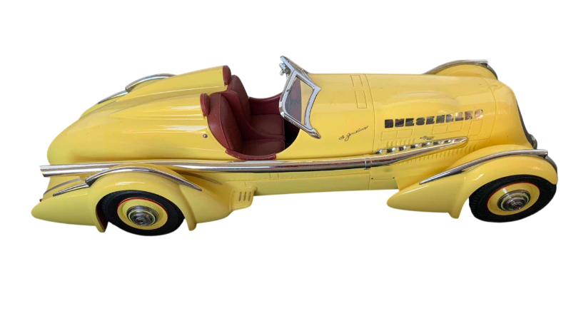 Photo 1 of 1935 DUSENBERG SJ SPEEDSTER MORMON METEOR YELLOW 1:24 9.5”