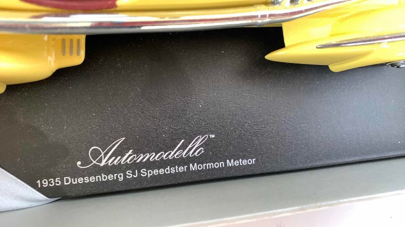 Photo 1 of 1935 DUSENBERG SJ SPEEDSTER MORMON METEOR YELLOW 1:24 9.5”