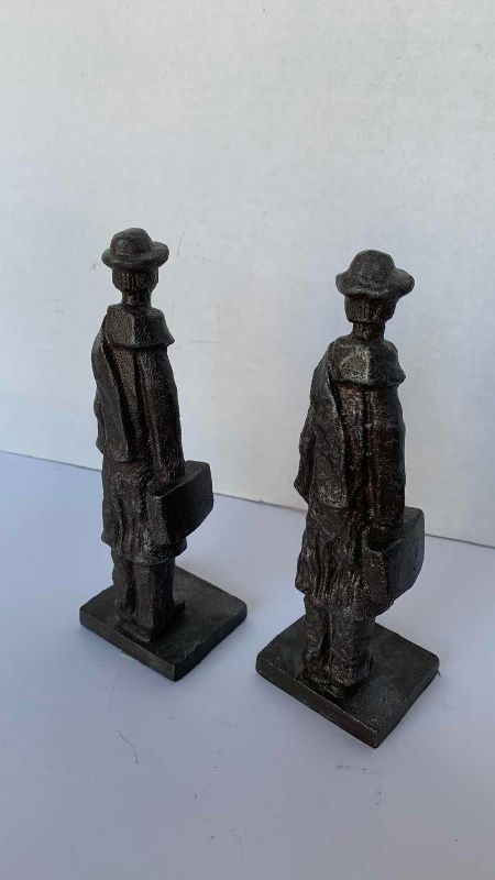 Photo 1 of 2 CAST IRON FIGURES 8”