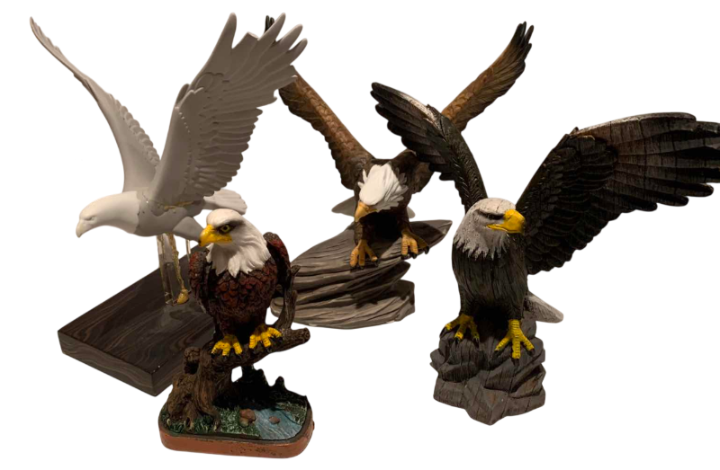 Photo 1 of 4 EAGLE SCULPTURES 9”