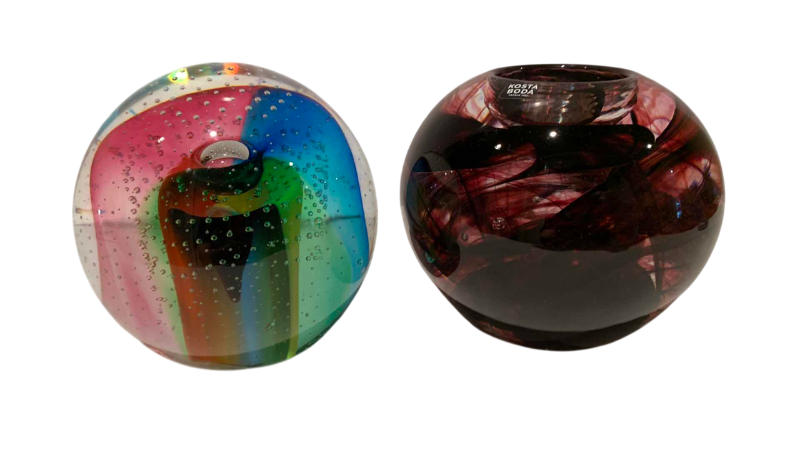 Photo 1 of 2 GLASS PAPER WEIGHTS KOSTA BODA 4”