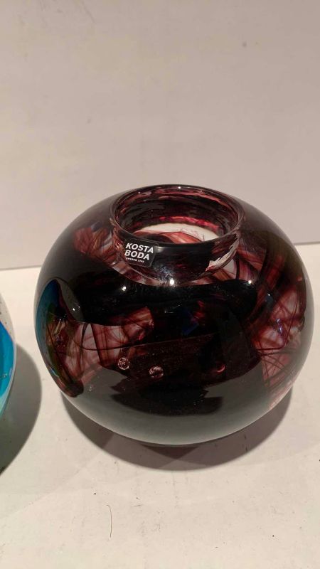 Photo 1 of 2 GLASS PAPER WEIGHTS KOSTA BODA 4”