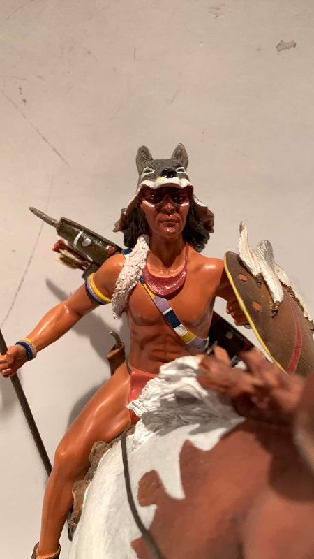 Photo 1 of $153 DANIEL MONFORT SIOUX CHIEF HOOK SCULPTURE 10”