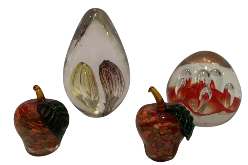 Photo 1 of 4 GLASS ART PIECES 4.5”