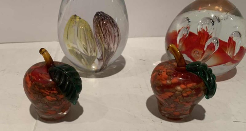Photo 1 of 4 GLASS ART PIECES 4.5”