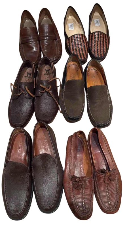 Photo 1 of 6-PAIRS MEN’S DESIGNER SHOES (APPROX. SIZE 9.5-10.5)