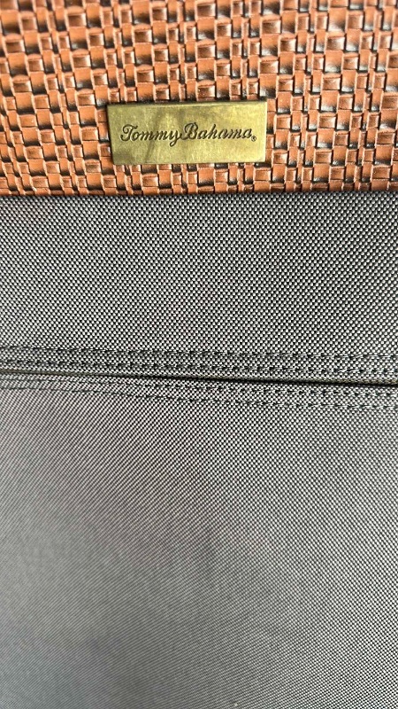 Photo 1 of TOMMY BAHAMA LEATHER TRIM FULL-SIZE TRAVEL BAG WITH WHEELS
