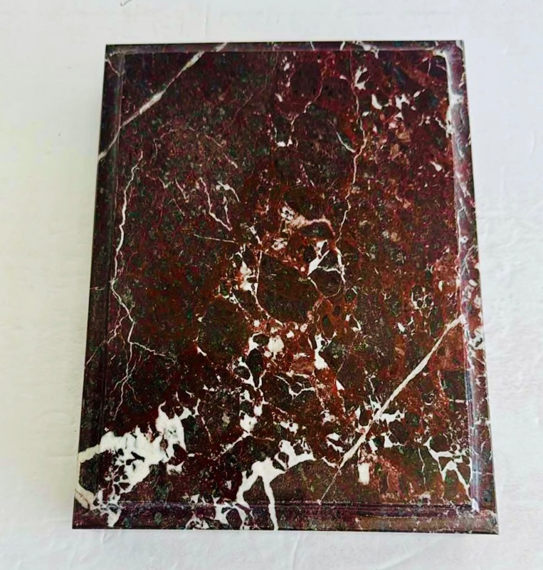 Photo 1 of VINTAGE MARBLE JEWELRY BOX