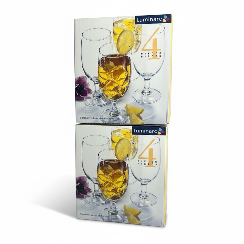 Photo 1 of 2 SETS OF 4-LUMINARC ICE TEA GLASSES