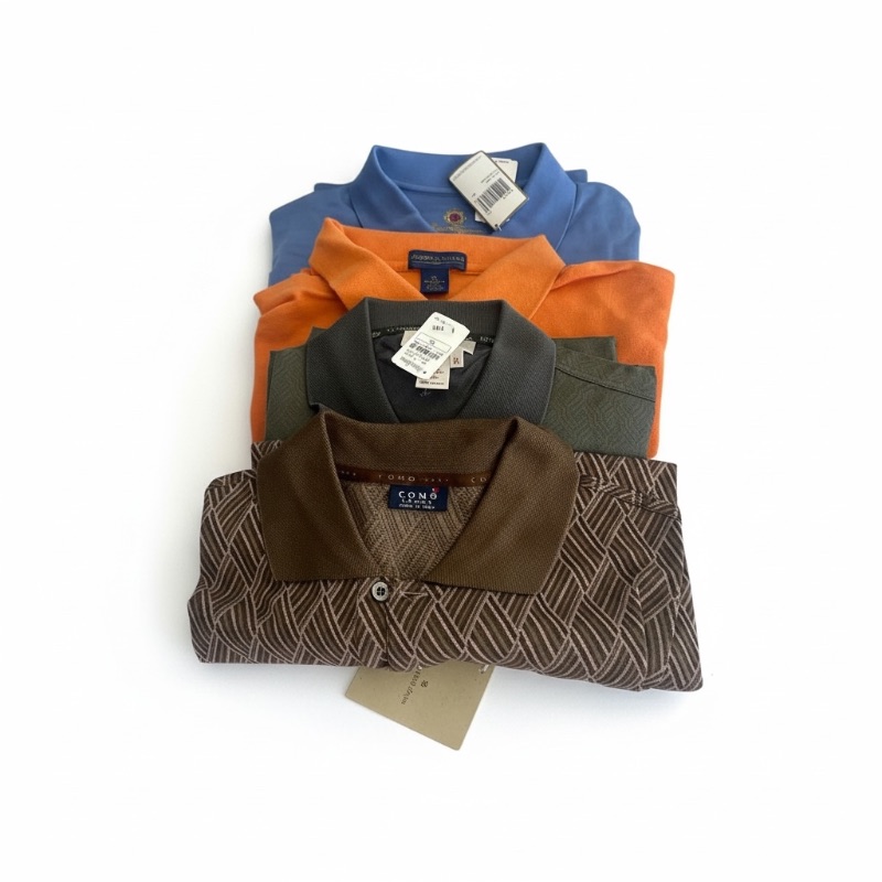 Photo 1 of 7-NEW MEN'S POLO STYLE SHORT SLEEVED LUXURY SHIRTS