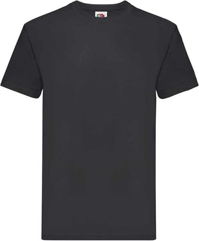 Photo 1 of 16- NEW MEN'S FRUIT OF THE LOOM BLACK T-SHIRTS-SIZE XL