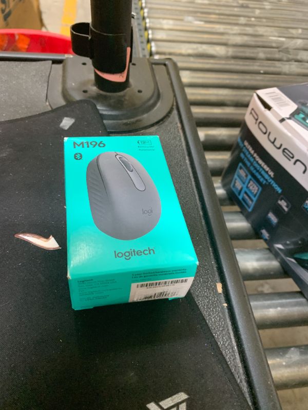 Photo 1 of Logitech M196 Bluetooth Wireless Mouse, Compact and Portable Mouse for Laptops, Tablets and More, 12-Month Battery, Smooth Tracking, Compatible with PC and Mac, Windows and macOS - Graphite