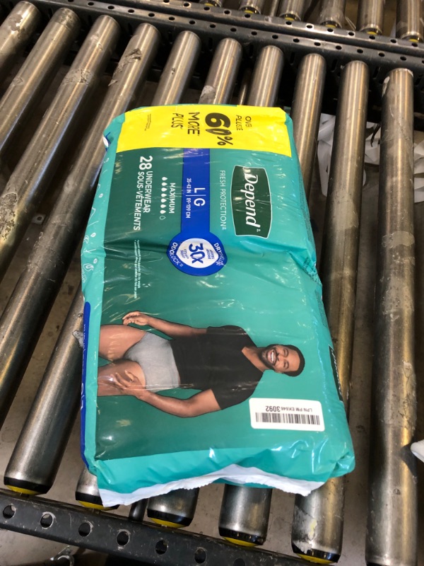 Photo 1 of Underwear, Depend Max Absrb Men Lg (Units Per Pack: 28)