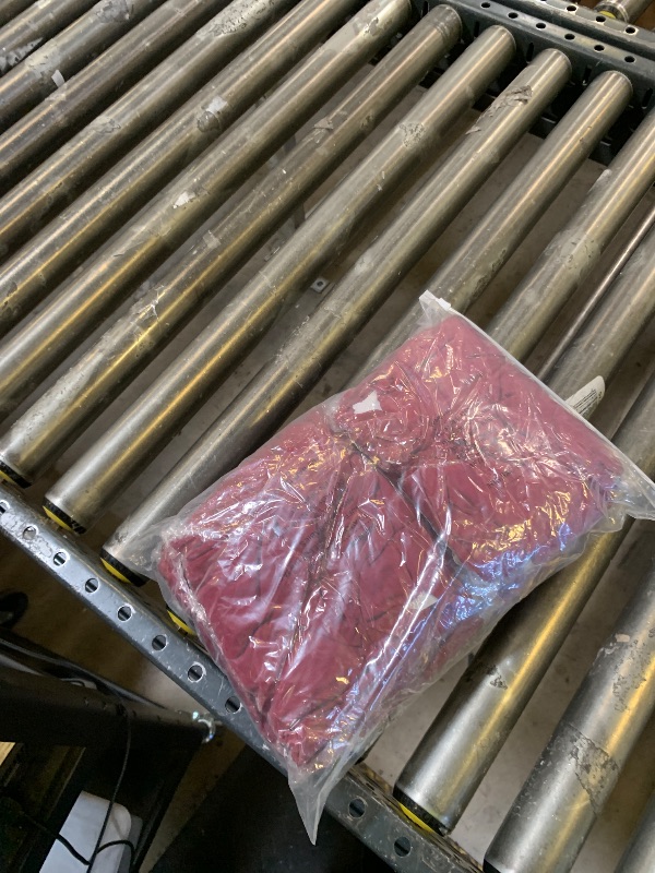 Photo 1 of Peomeise Stretch Spandex Folding Chair Cover for Wedding Party Dining Banquet Event (Burgundy,6pcs)